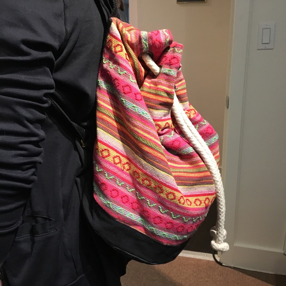 Topshop Aztec Duffle Backpack - Picture 5 of 6